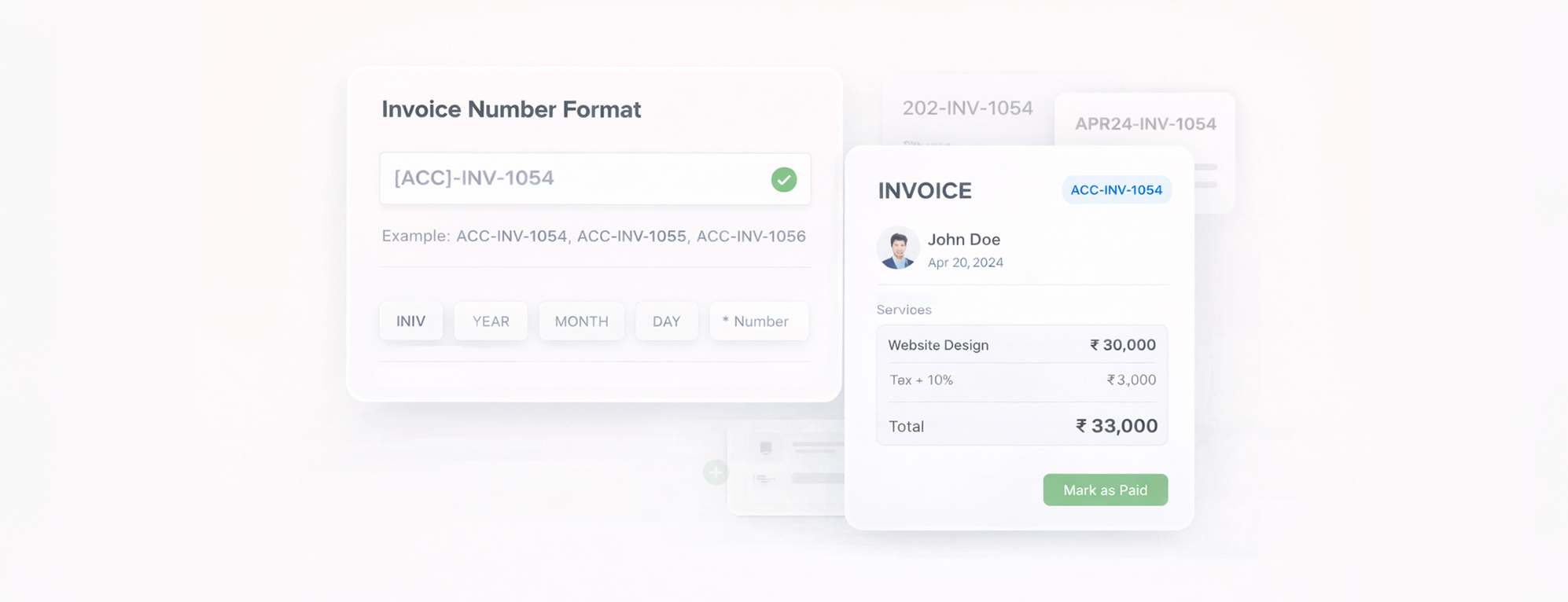invoice number format accoxi