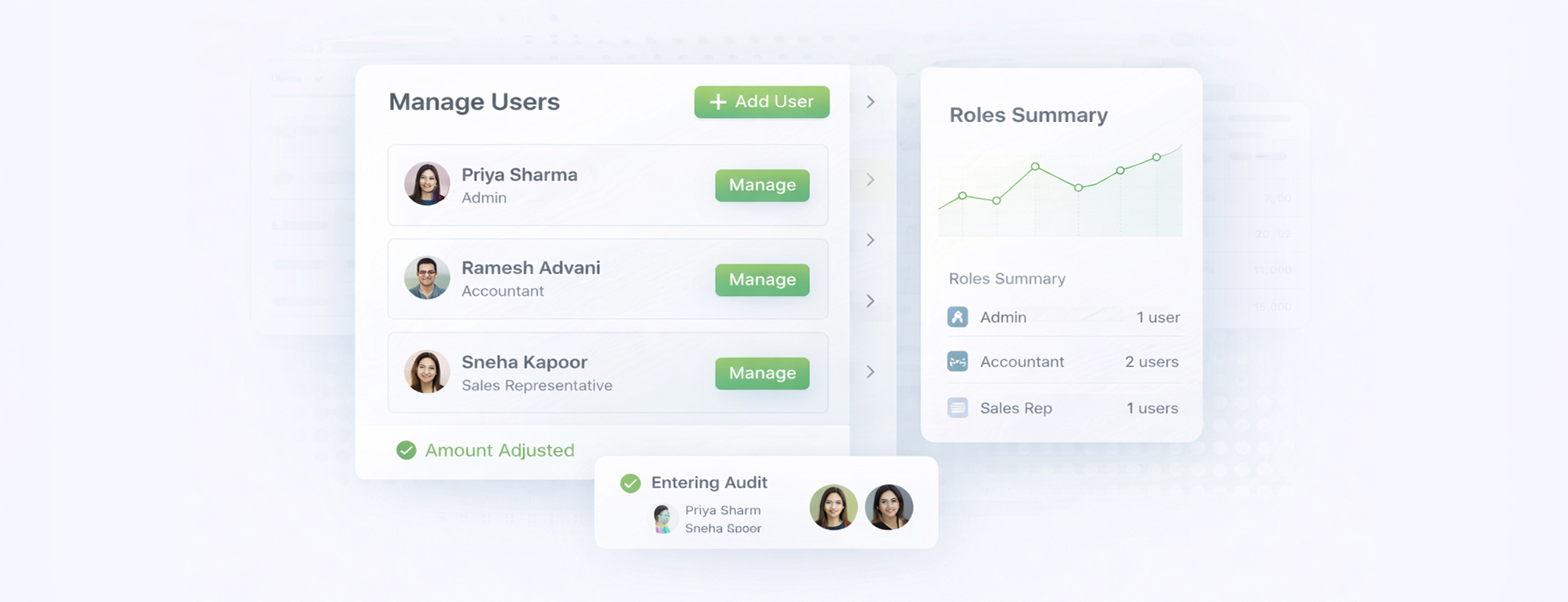 Manage Multiple Users Accoxi