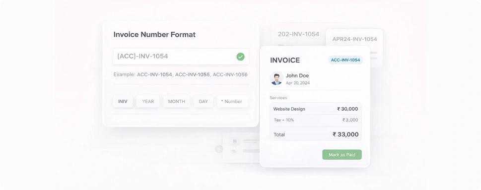invoice number format accoxi